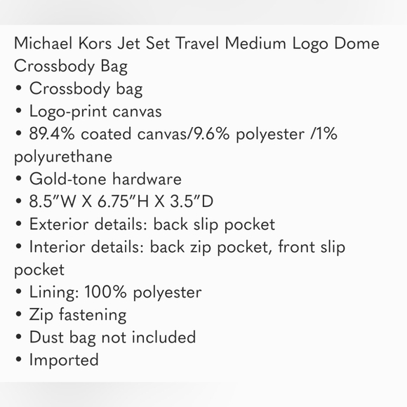 🖤🤍🩶Jet Set Travel Medium Logo Dome Crossbody Bag ColorBlock - Picture 9 of 9